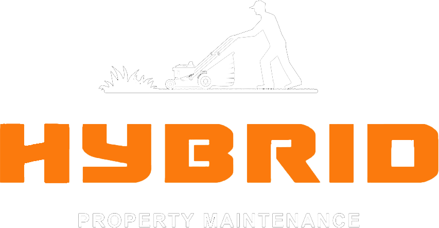 Hybrid Property Maintenance logo in white